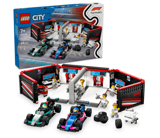 LEGO City 60444 F1® Garaż i bolidy Mercedes-AMG i Alpine - 1298086 - zdjęcie 2